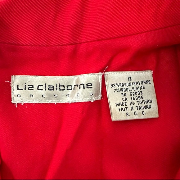 Women’s Vintage Liz Claiborne Button Down Business Office Dress Size 8 - Picture 14 of 16
